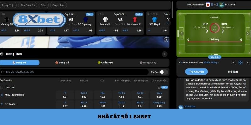 nhà cái số 1 8xbet