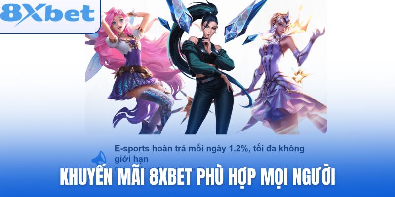 Chính sách khuyến mãi 8xbet phù hợp mọi người