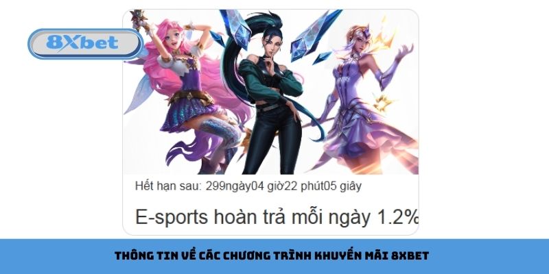 Thông tin về các chương trình khuyến mãi 8xbet